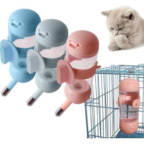 Puppy Water Cup Dog Waterer Feeder Dispenser Cage Hanging Pet Nest Drinking Bottle Supplies