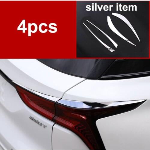 4pcs for changan CS75 PLUS 2020 taillight Decorative bright strip Light eyebrow Stainless steel trim