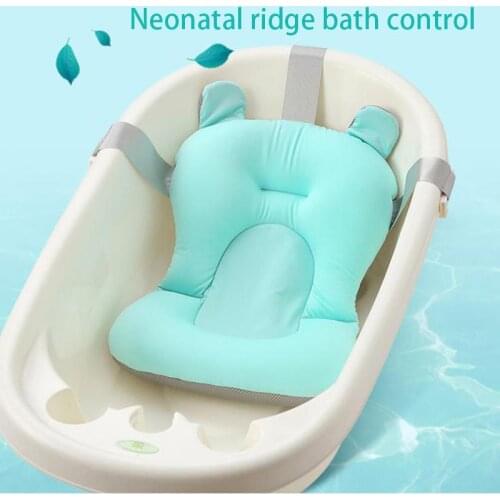 Baby Bath Pad Foldable Soft Pillow Baby Shower Bath Tub Non-Slip Bathtub Mat NewBorn Safety Security Bath Seat Supporter