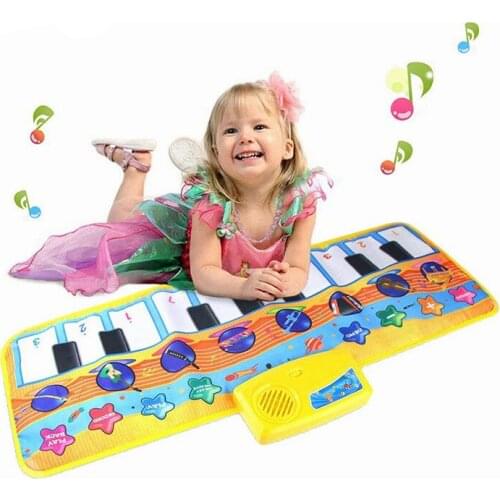 80*28cm Kid Play Musical Carpet Developing Intelligence Rug Musical Carpet Baby Piano Mat Educational Learning Toy Birthday Gift