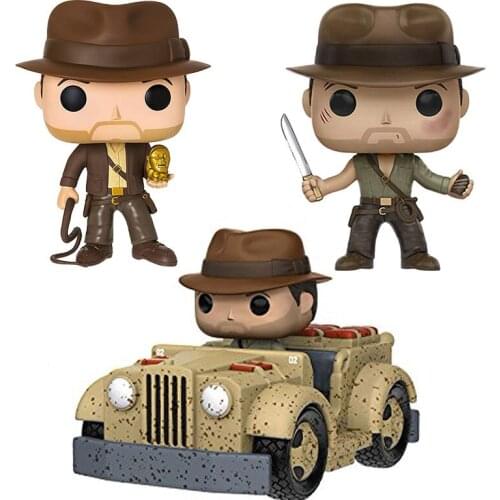 Funko pop Movie Indiana Jones and The Temple of Doom #199 #200 Exclusive Action Figure Toys Anime Figuras Model Dolls Gifts