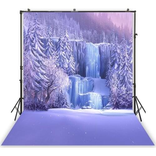 HUAYI Photography Backdrop Winter Christmas Princess Newborns Child Photo Background Studio Photobooth Backdrops Props XT-7181