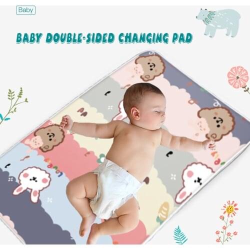 Aloe Cotton Baby Nappy Changing Pads Travel Double-Sided Washable Folding Waterproof Sheets Floor Game For Children Diaper Mats