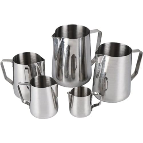 Stainless Steel Frothing Coffee Pitcher Pull Flower Cup Cappuccino Milk Pot Espresso Cups Latte Art Milk Frother Frothing Jug