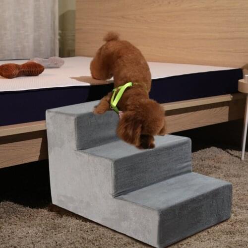 Comfort Pet Stairs Sponge Hard Ladder for Pets Climbing Sofa or Bed #W0