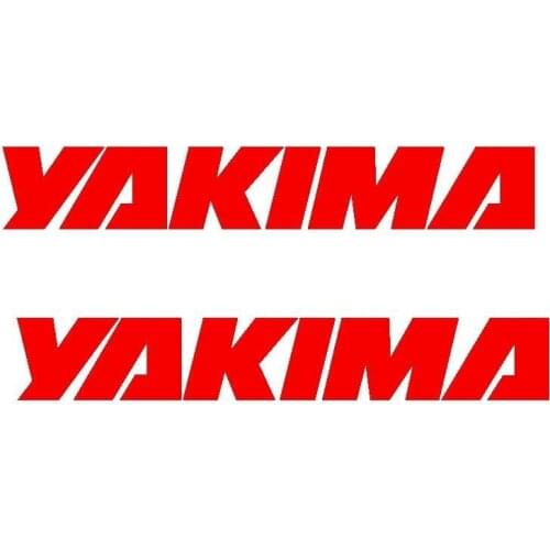 For 2Pcs 2 Yakima Rack Die Cut Vinyl Sticker Decal Bike Car Styling