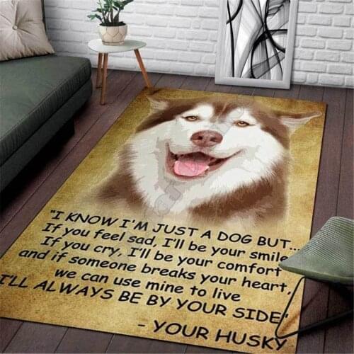 Husky Area Rug 3D All Over Printed Non-slip Mat Dining Room Living Room Soft Bedroom Carpet 12