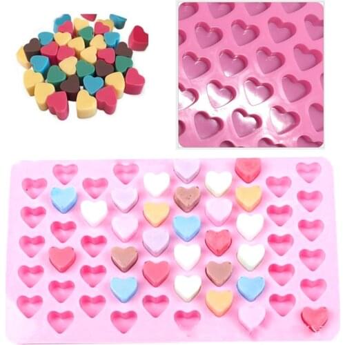 Mini Heart Mold Silicone Ice Cube Tray DIY Chocolate Fondant Mould 3D Pastry Jelly Cookies Baking Cake Decoration Tools New