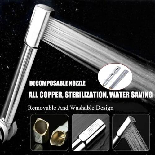 Mordern Style Bathroom Stainless Steel All Copper Hand Held Shower Heads Chrome Top Spray Rain Shower Heads