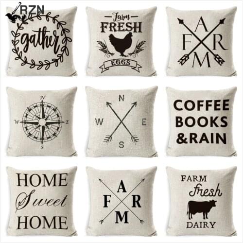 Cushion Cover Thanks For Be My Sister Cotton Linen Square Throw Waist Pillow Case Decora Sofa Home Pillowcase 45*45cm