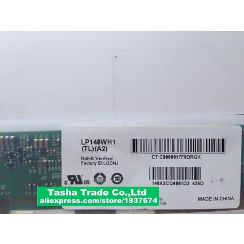 New 14.0 Laptop Screen LED Dispaly LP140WH1 TLA2 LP140WH1-TLA2 HD 1366*768