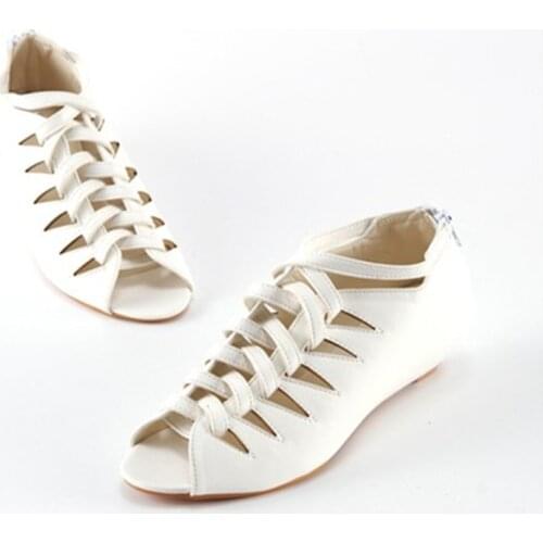 2020 Roman shoes small slope with middle and back zip style Korean Japanese summer new sandals fish mouth shoes work shoes women