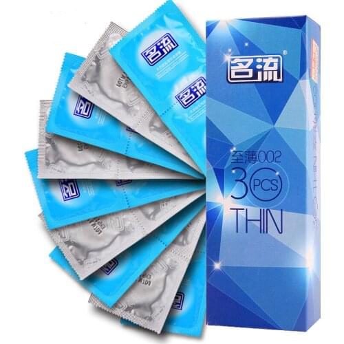 MingLiu 30pcs Brand Man Quality Ultra Super Thin Condoms 002 Penis Sleeve Intimate Condoms Adult Sex Toy Product for Men Condone