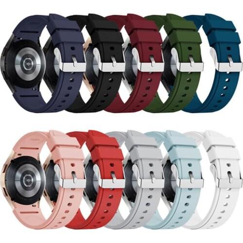 Watch Band Soft Silicone 20mm Replacement Smartwatch Wristband Strap for Samsung Galaxy Watch4 40/44mm