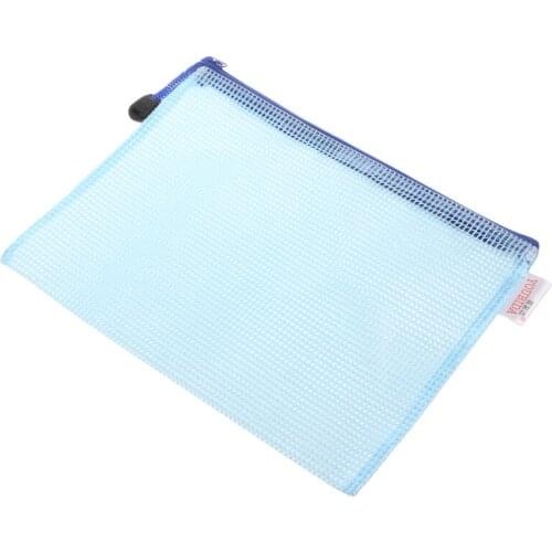 Document Bag A3 Size Zipper File Pocket Storage School Office Supply Waterproof Q1JC