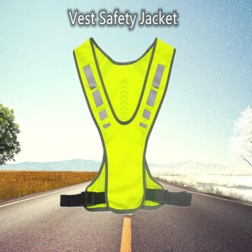 Cycling Reflective Vest Safe Jacket for Running Jogging Cycling Motorcycle Night UT
