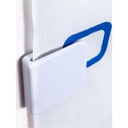 2Pcs Shower Curtain Clips Anti Splash Spill Drop Water High-quality Toilet Guard Shower Curtain Rings Clip Bathroom Products