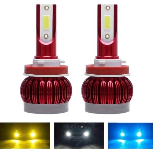 12000LM Car Headlight Bulb H7 LED H4 LED H11 LED Headlight Fog Light 6000K 8000k Light Ice Blue/Yellow Light car styling