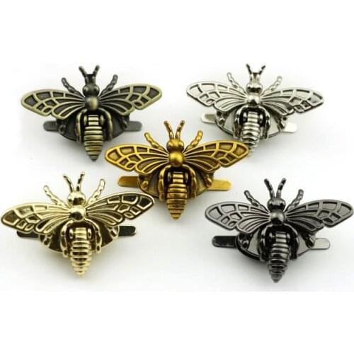 2pcs Bag lock DIY accessories Metal Side Release Buckles duck tongue metal lock switch lock Animal bee shaped bags Crafts