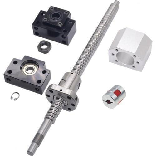 20MM Ball screw SFU2005 End Machined+RM2005 single Ball Nut+ BK15 BF15/FK15 FF15/EK15 EF15 End Support+ coupler screw 2005
