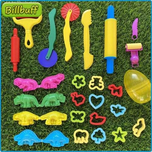 2020 Slimes Play Dough Tool Accessories Plasticine Dinosaur Model Modeling Clay Kits Soft Clay Plastic Set Toy for children Gift