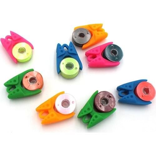 50pcs Bobbin Holders Thread Clips Silicone Clamp Sewing Machine Tool