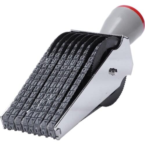 8 Digit Alphabet English Letter Number Rolling Rubber Stamp Emboss Diy Scrapbooking Roller School Home Decor