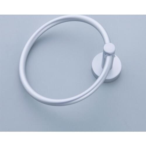 Space Aluminium Wall Mounted Bath Towel Ring Hand Rack Roll Rail Towel Holder Rings Bathroom Accessories Bathroom Hardwar