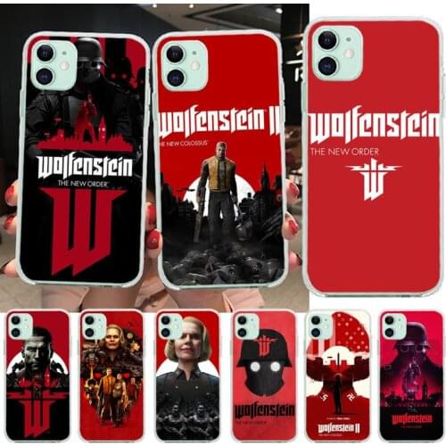 NBDRUICAI Game Wolfenstein 2 The New Colossus Phone Case Cover for iPhone 11 pro XS MAX 8 7 6 6S Plus X 5S SE XR cover