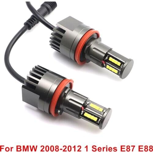For BMW 2008-2012 1 Series E87 Coupe E88 LED angel eyes light IP65 Day light LED Marker 6000K Ultra Bright High Power