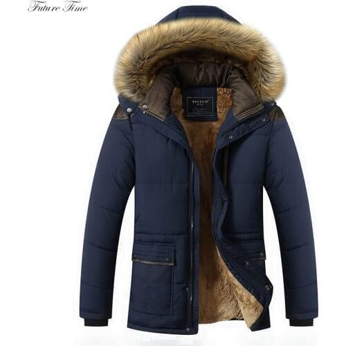 Future Time Men's Parkas With A Hood
