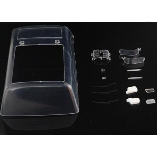 1/10 Rc Crawler Toys Car Land Cruiser LC80 Model Body Shell Spare Parts Window Glass Lampshade Light Interior Wiper Accessories