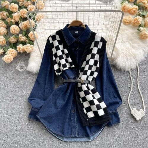 Женские джинсовые рубашки LYNNE'S WARDROBE China At AliExpress