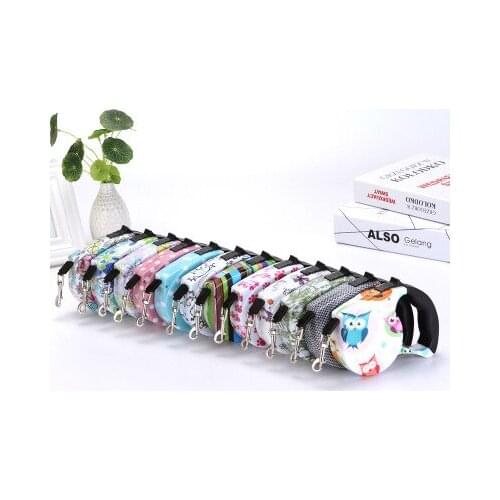 Multicolor , Pet Automatic Telescopic Tractor , Automatic Telescopic Haulage Rope Dogs Retractable Leashes Quick Release