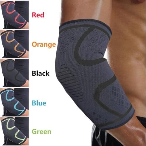 Adult nylon sports elbow pads Lengthen Excreting sweat Breathable sports protector Volleyball basketball Prevention of sprains