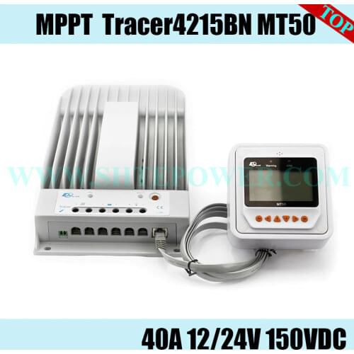 40A 12V 24V New Tracer 4215BN 40 amps Programmable MPPT Solar Charge Controller Boost Float Low voltage adjustable PC Connect