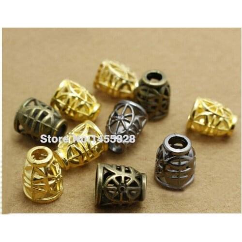 Wholesale 60pcs/lot metal zinc alloy bell stoppers cord ends lock nickle/black nickle/gold /antique free shipping 2016122301