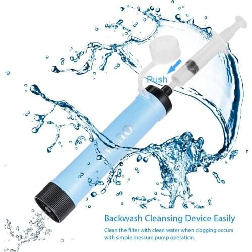 Portable Environmental Protection Personal Water Purifier With Integrated 1500L Filter Purification For Outdoor Tourism