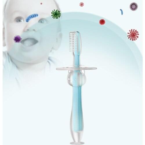 1PC New Safe Kids Soft Silicone Training Toothbrush Baby Children Dental Oral Care Tooth Brush Tool Baby Kid Tooth Brushes