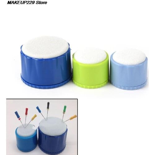 Dental Equipment Round Endo Stand Cleaning Foam File Drills Block Holder Wtih Sponge Autoclavable Dentist Products 1PC