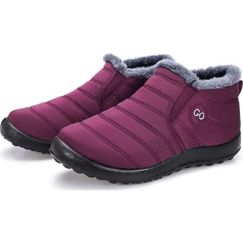 Outdoor casual platform shoes women boots plush comfortable warm solid ankle boots women shoes elegant botas de mujer deals