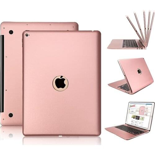 For iPad Pro 12.9 Ultra Thin Aluminum Bluetooth Russian/Spanish/Hebrew/Arabic Keyboard Case Cover With 7 Colors LED Backlight