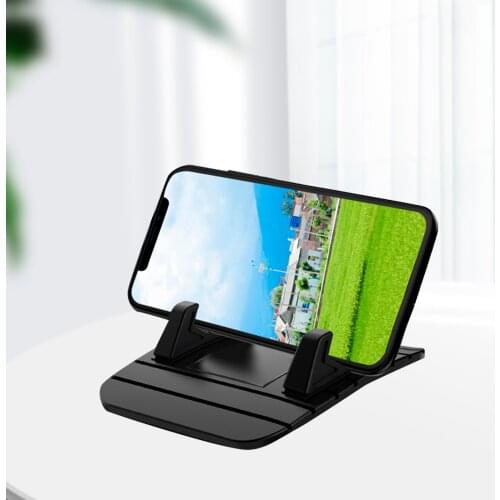 Universal Desk Phone Holder With Non-Slip Silicone Pad Washable Phone Mount Stand Horizonally Fixed Bracket Mobile Phone Stand