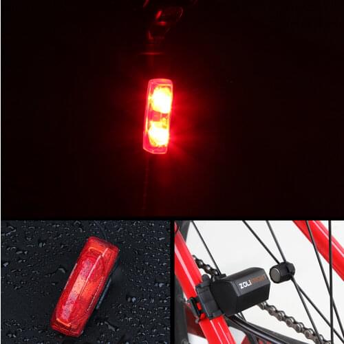 Battery free Bicycle Cycling Rear Light Magnetic Induction Waterproof Riding Warning Mountain Bike Light With Holder Bicyc
