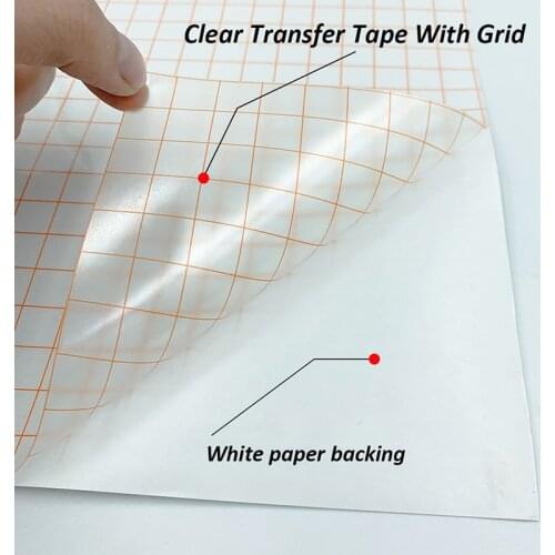 Medium Viscosity Vinyl Transfer Application Paper Tape Rolling Lining Moving Mesh Iron Embassy Decal Household Accessories