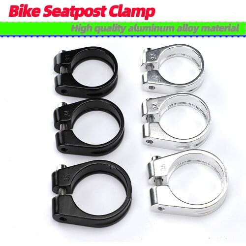 MTB Bike Seatpost Clamp Aluminum Alloy Seat Post Clamp Bicycle Saddle Tube Clip 28.6/31.8/34.9mm Cycling Fixed Repair Parts