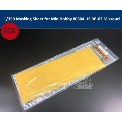 1/350 Scale Masking Sheet for MiniHobby 80604 US Battleship BB-63 Missouri Model TMW00053