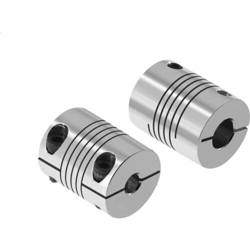 1PCS 3D Printer Parts Flexible Coupling stepper servo motor coupling D20 L25 5x8x25mm for 3d printer T8 lead screw