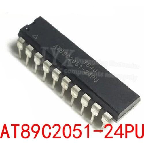 1pcs/lot AT89C2051-24PU AT89C2051-24SU AT89C2051 89C2051 DIP-24 AT89C2051-24PI AT89C2051-24PC
