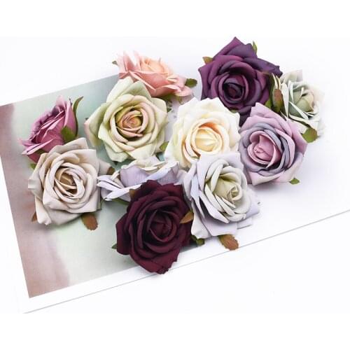 20/30 Pcs Artificial flowers Scrapbooking roses flowers wall flowers wreaths wedding home decor Party DIY decoration accessories